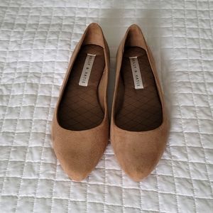 BRAND NEW Kelly & Katie flats, light brown, suede, size 9
